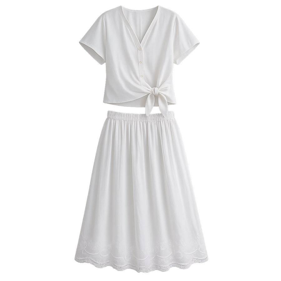 Conjunto De Camisa Y Falda