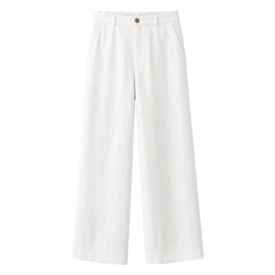 Flowy Linen Wide-Leg Pants