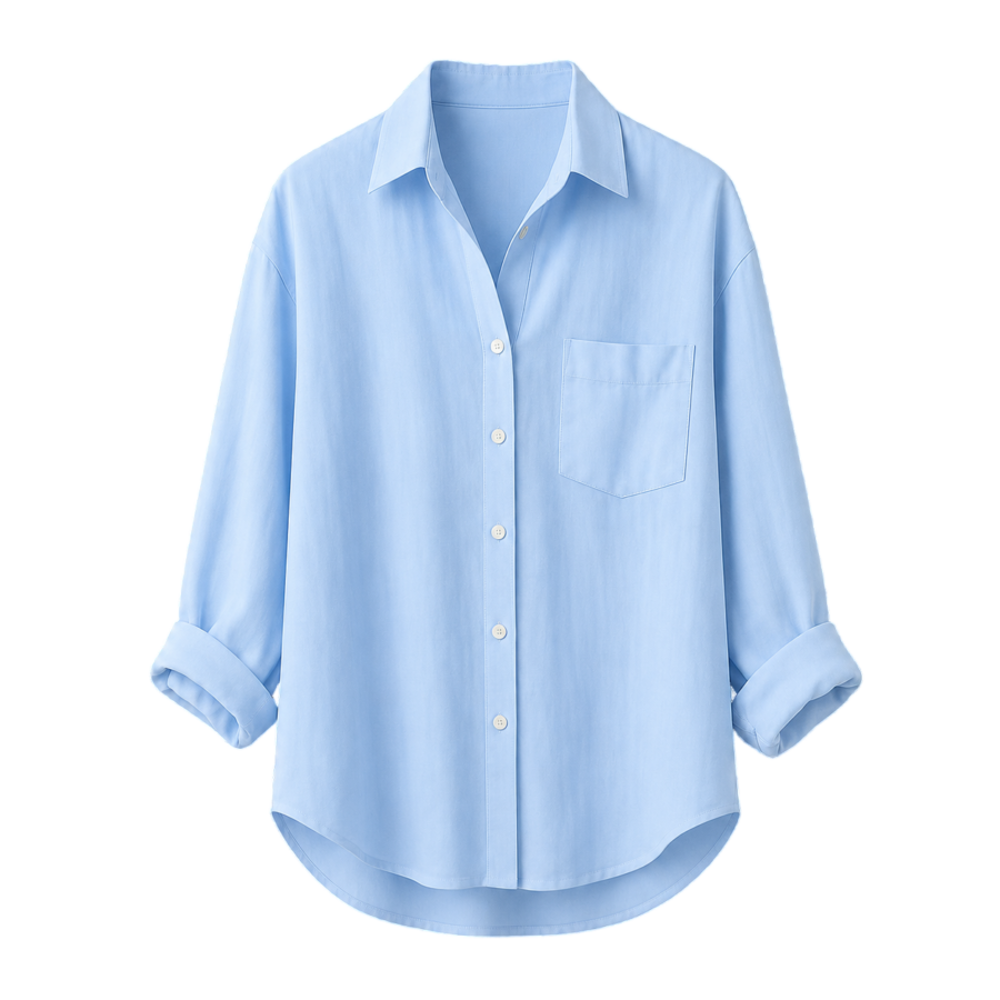 Loose-Fit Linen Tunic Shirt