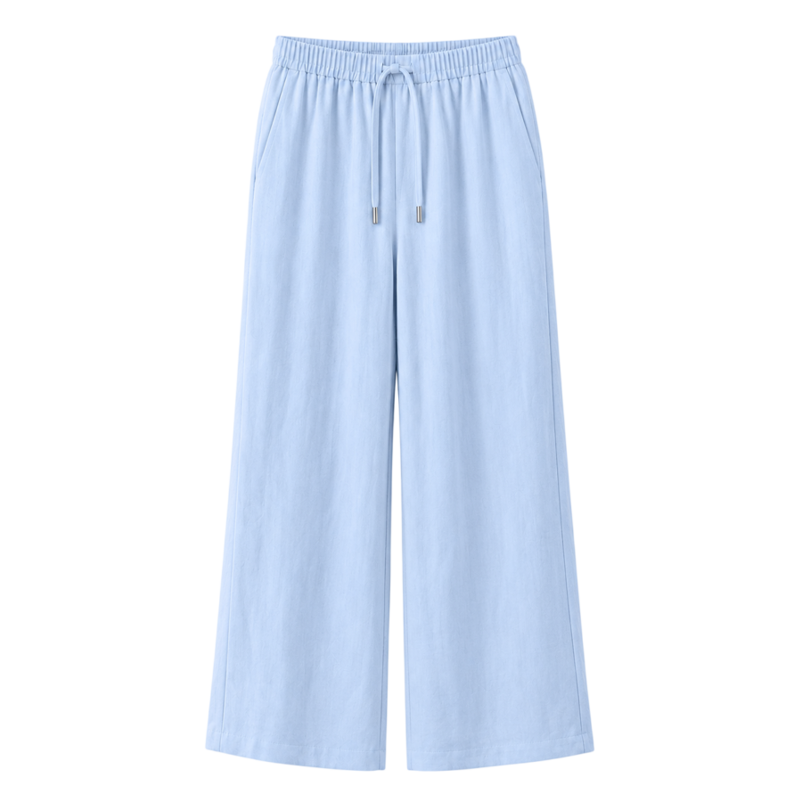 Straight-Cut Linen Trousers