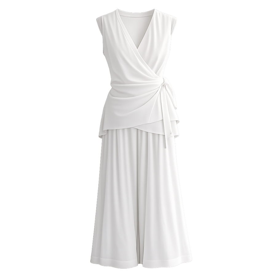 Draped Skirt & Top Set