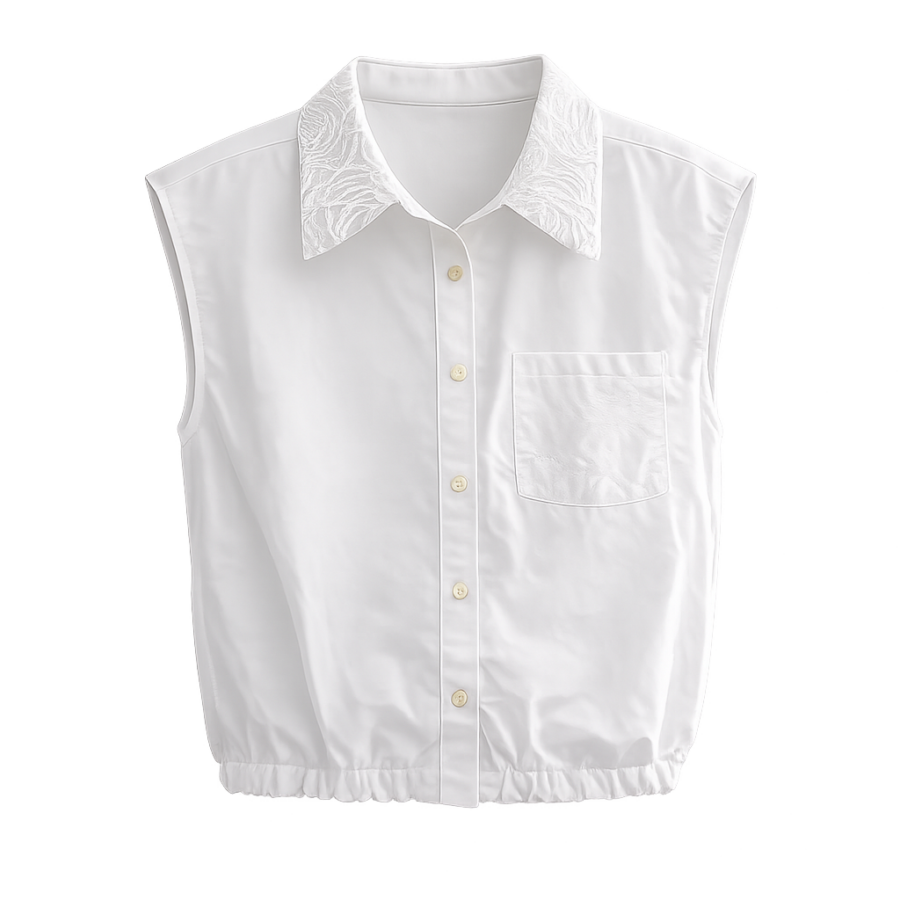 Breezy Cotton Sleeveless Blouse
