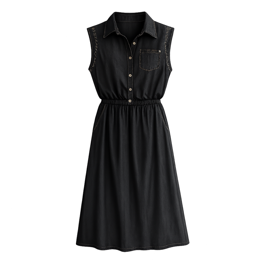 Structured Black Skirt Set