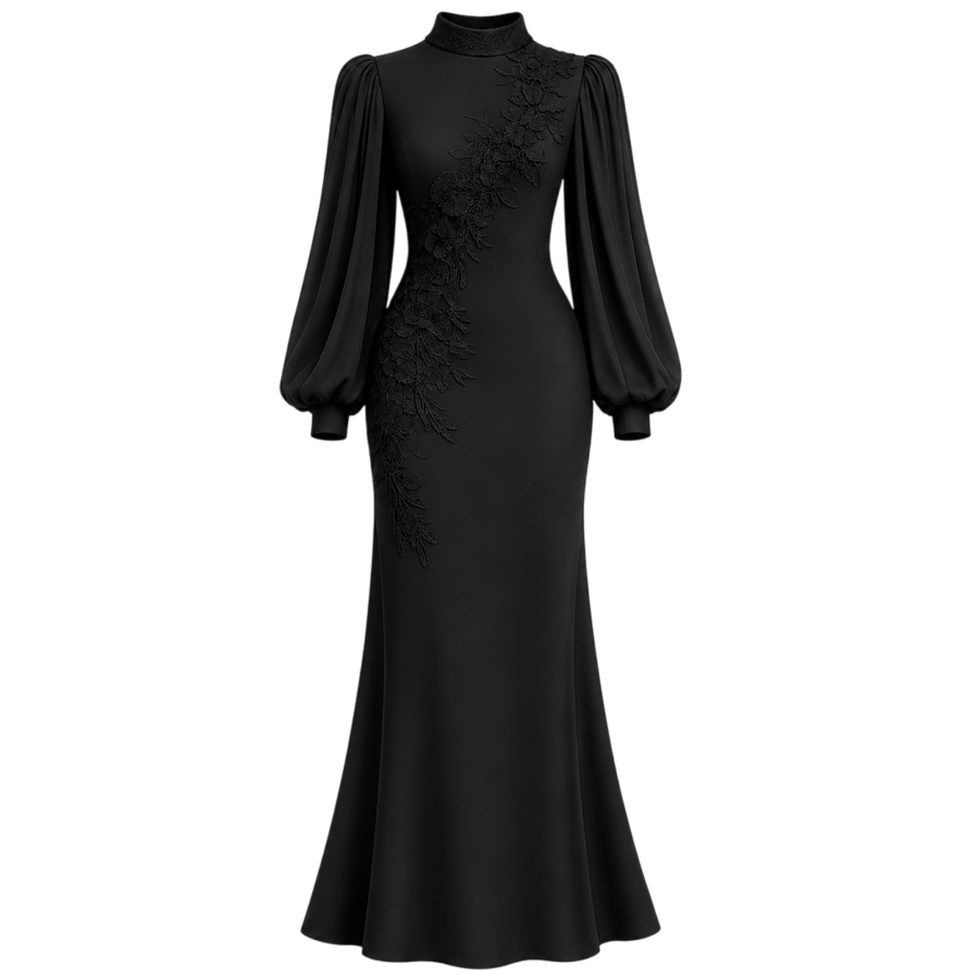 Refined Long Evening Dress