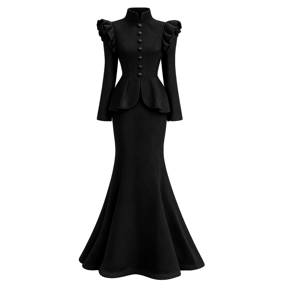 Premium Satin-Look Long Dress