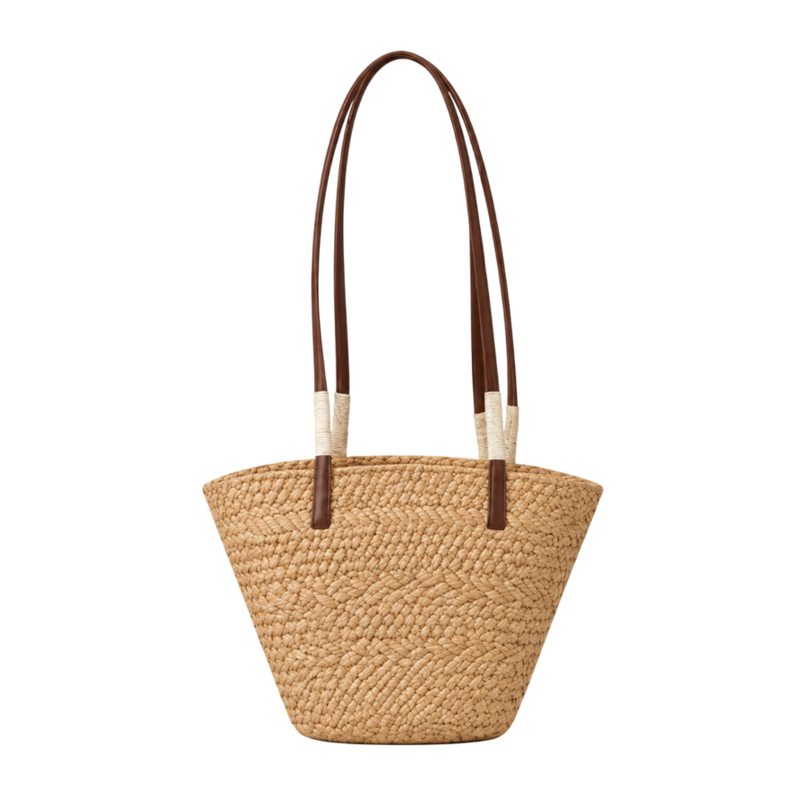 Large Woven Beach Tote Bag