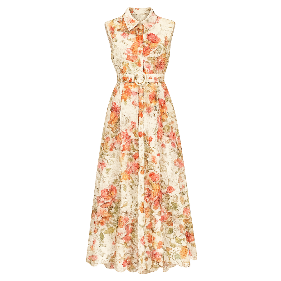 Floral Print Maxi Dress
