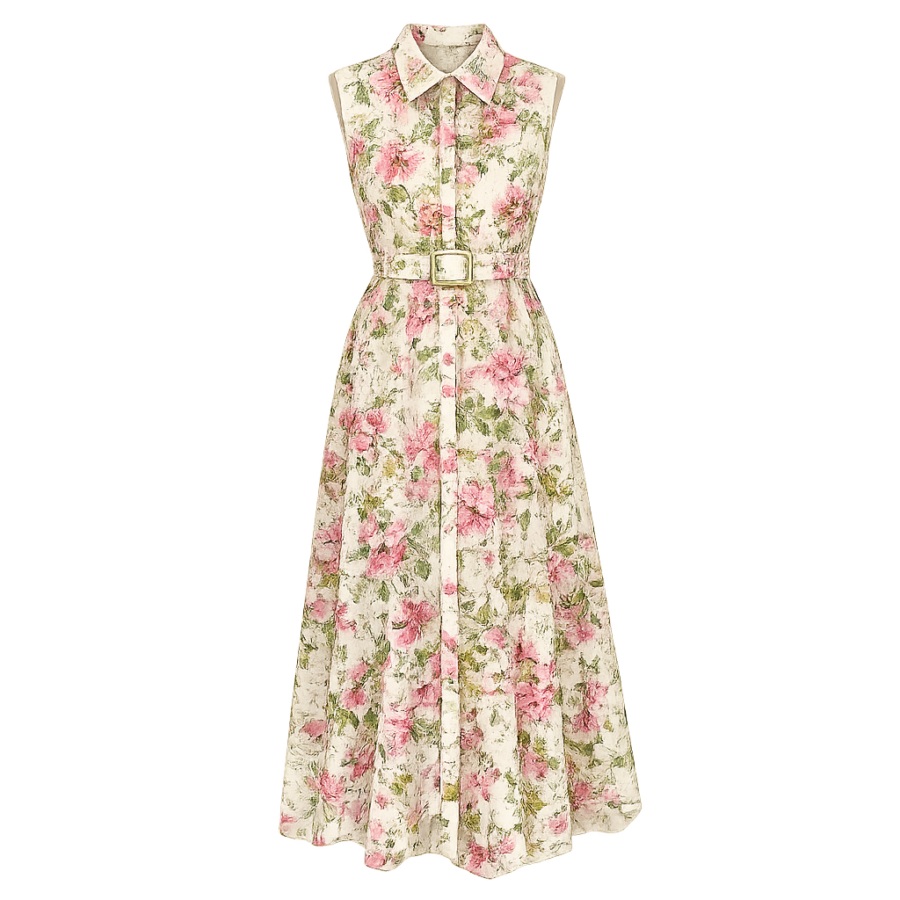 Floral Print Midi Dress