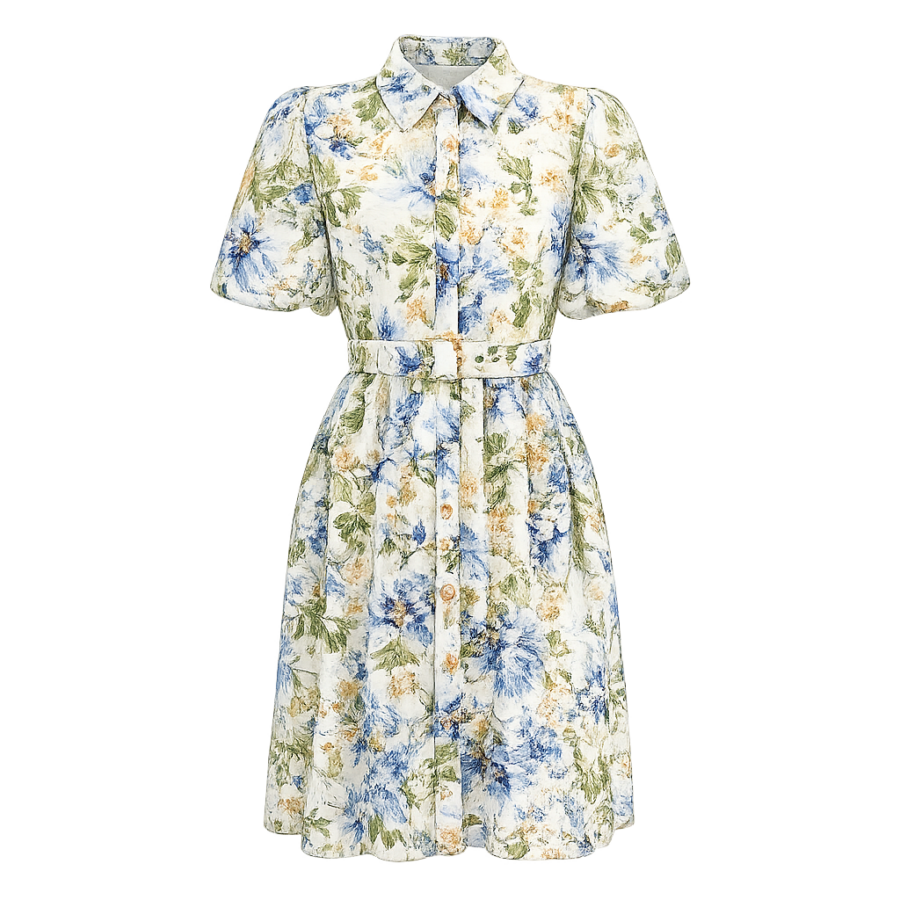 Floral Puff Sleeve Dress